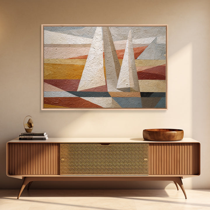 Tiny Sailboat under Open Sky Canvas Print, Minimalist Art, Printable Art, Living Room Decor, Fine Art, Minimal, Neutral Decor, MIN-3x2-66