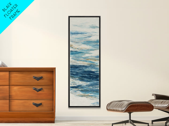 Whale Tail Rising from Misty Ocean Canvas Print, Marine Life Art, Marine Life, Living Room Decor, Fine Art, Marine, Art Print, MLA-1x3-86