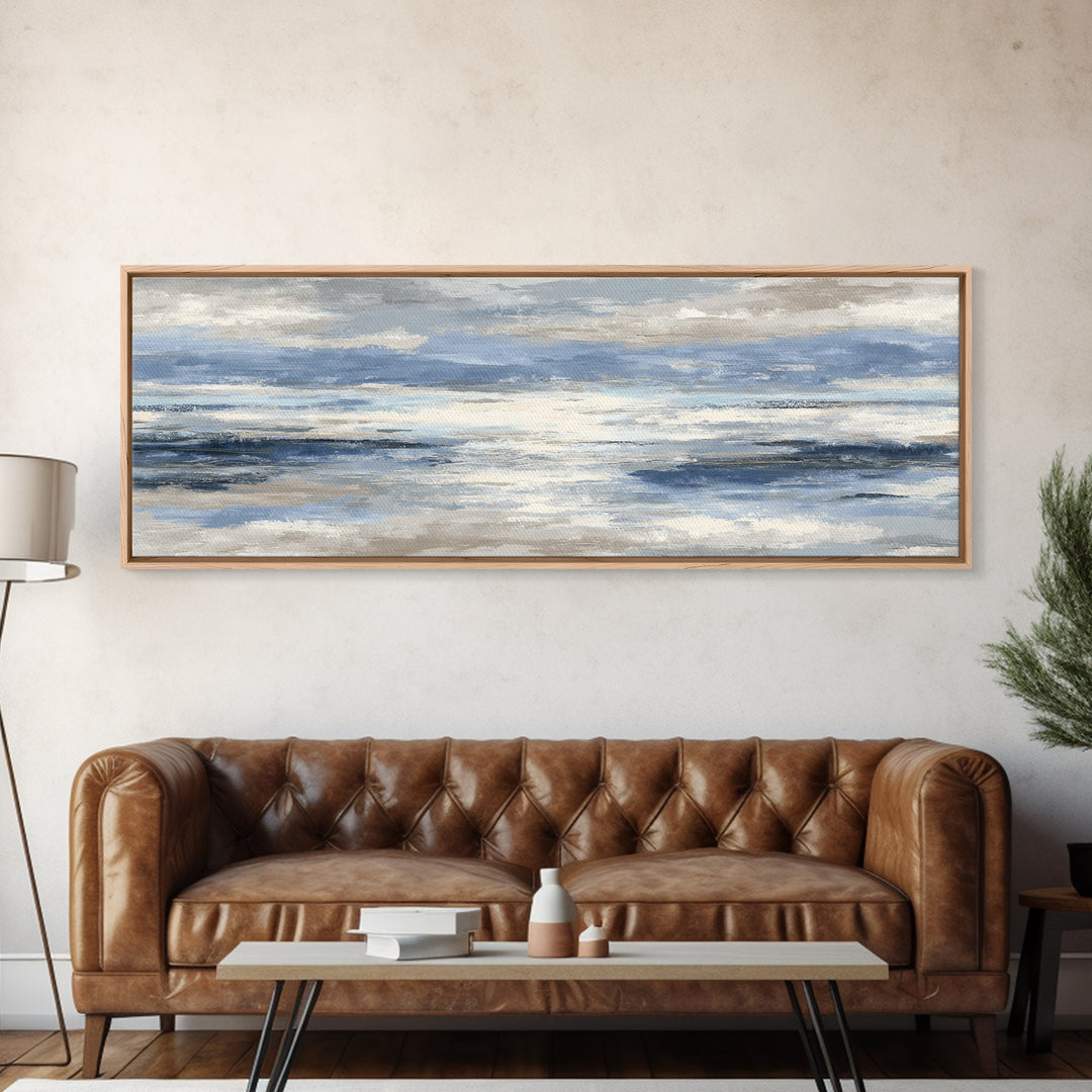 Orca Beneath Northern Lights Canvas Print, Marine Life Art, Statement Artwork, Living Room Decor, Marine, Coastal Wall Art, MLA-3x1-48