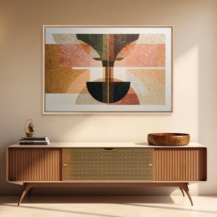 Rocket Ship in Retro Space Age Design Canvas Print, Midcentury Modern Art, Living Room Wall Art, Living Room Decor, Retro, MMA-3x2-90
