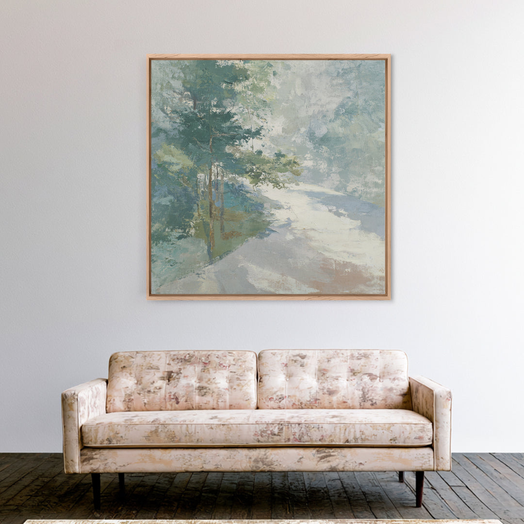Gentle Forest Path Canvas Print, Medical Office Art, School Nurse Art, Office Decor, Fine Art, Calm, Luxury Decor, Art Print, MOA-1x1-17