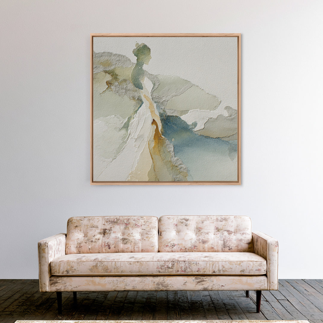 Simple Line Figure Canvas Print, Medical Office Art, Anatomy Wall Art, Office Decor, Fine Art, Calm, Neuroscience Art, MOA-1x1-18