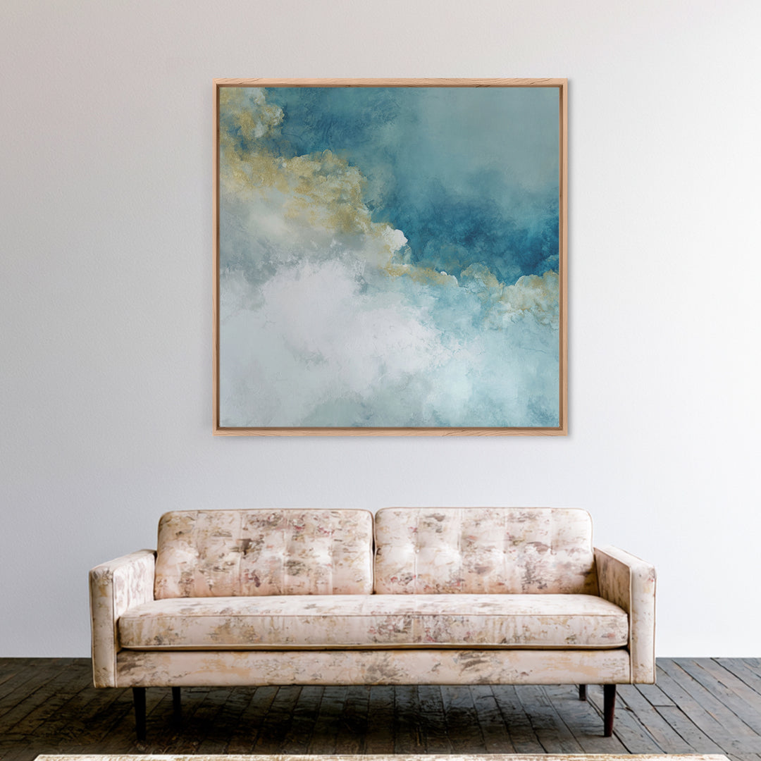 Subtle Marble Texture Canvas Print, Medical Office Art, Medical Art, Office Decor, Watercolor Art, Calm, Biology Art, MOA-1x1-19