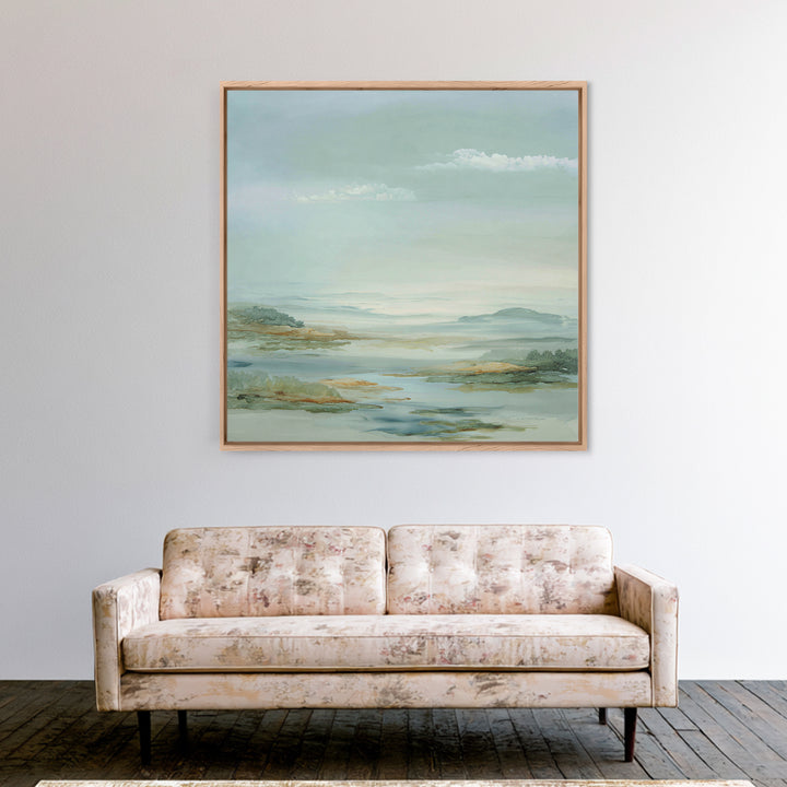 Large Neutral Landscape Framed Canvas Print, Medical Office Art, Art Print, Office Decor, Fine Art, Calm, Printable Art, MOA-1x1-40