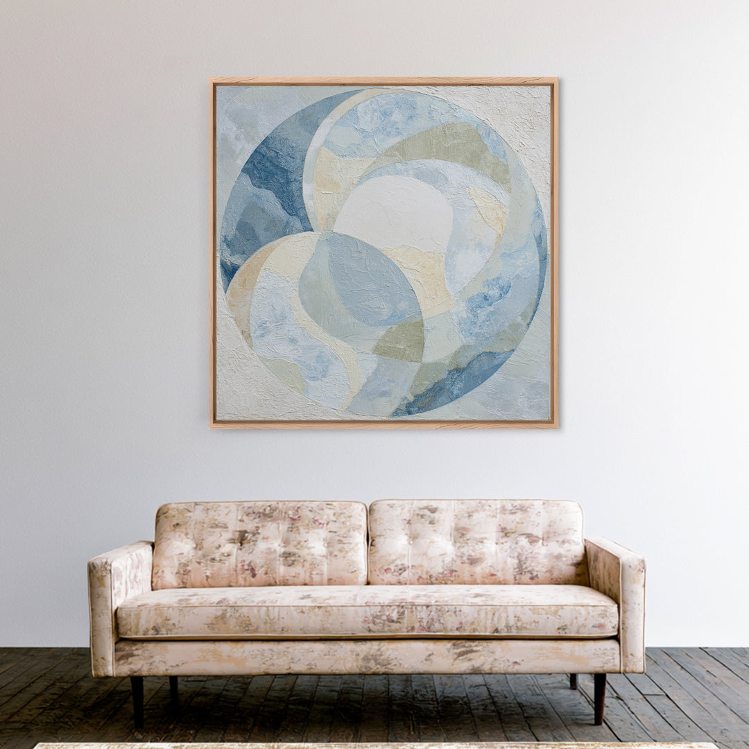 Subtle Marble Texture Framed Canvas Print, Medical Office Art, Medical Wall Art, Office Decor, Oil Painting, Calm, MOA-1x1-43