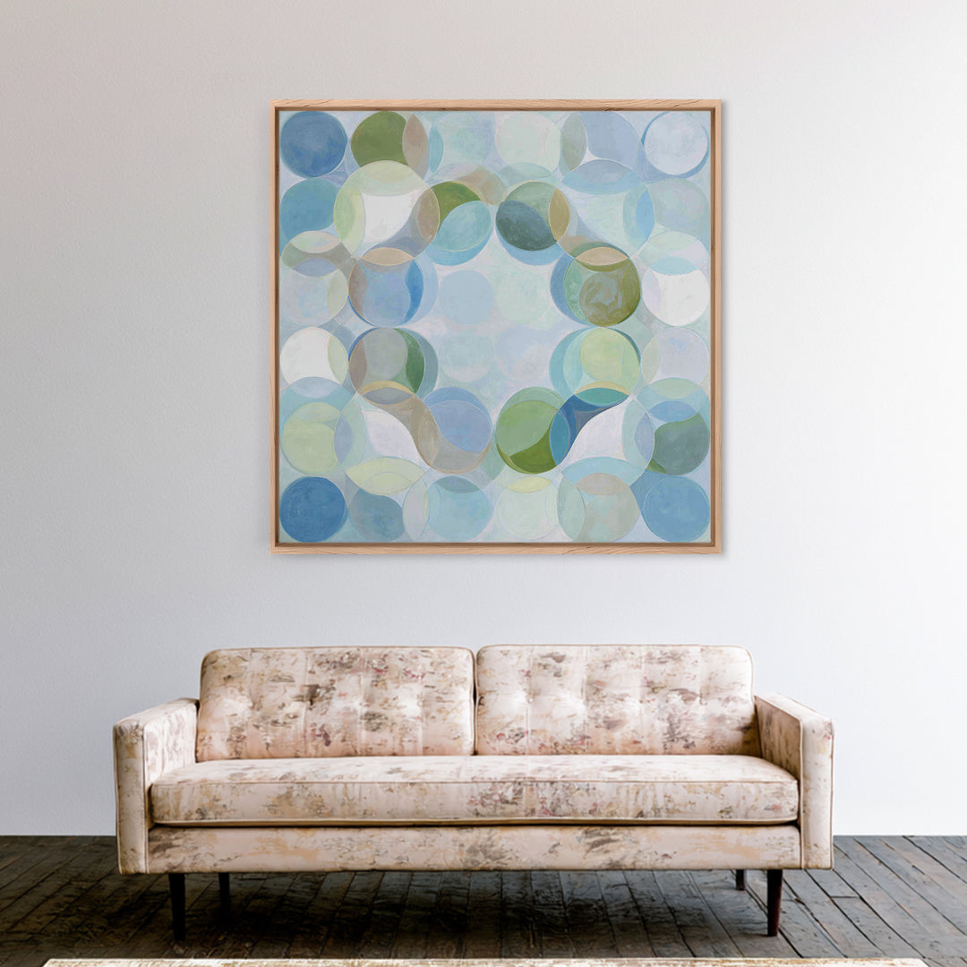 Abstract Cells and Circles as Soothing Pattern Canvas Print, Medical Office Art, Science Art, Office Decor, Abstract Art, Calm, MOA-1x1-5