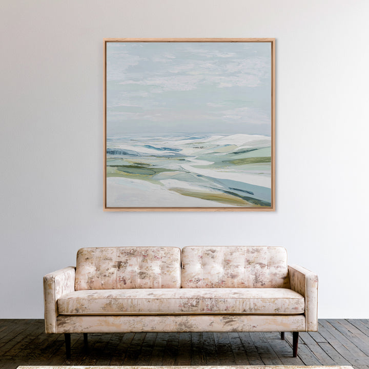 Large Neutral Landscape Framed Canvas Print, Medical Office Art, Brain Poster, Office Decor, Fine Art, Calm, Medical School, MOA-1x1-64