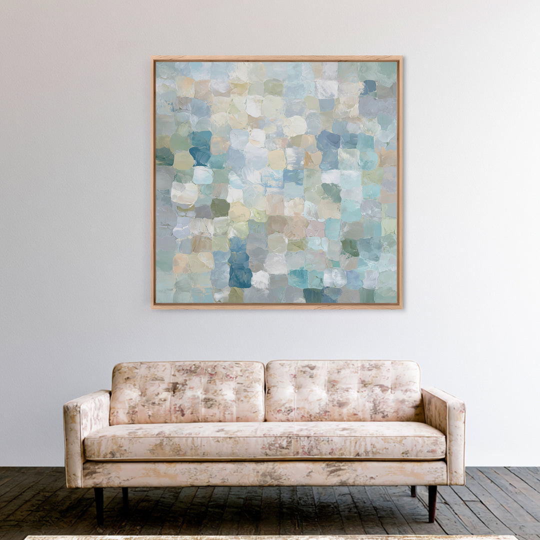 Subtle Marble Texture Framed Canvas Print, Medical Office Art, Gallery Decor, Office Decor, Fine Art, Calm, Contemporary Art, MOA-1x1-67