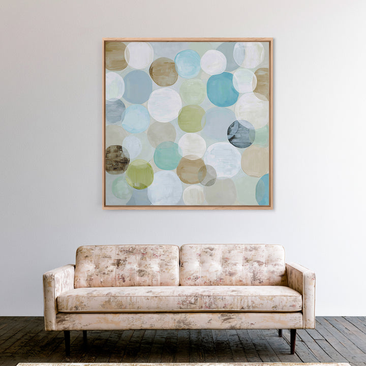 Abstract Cells and Circles as Soothing Pattern Canvas Print, Medical Office Art, Room Decor, Office Decor, Fine Art, Calm, MOA-1x1-77
