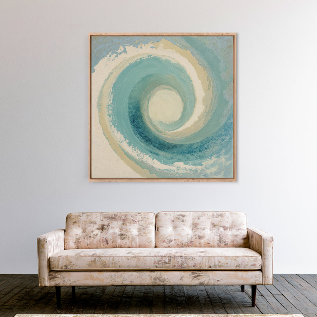 Abstract Healing Spiral Canvas Print, Medical Office Art, Boho Decor, Office Decor, Abstract Art, Calm, Printable Wall Art, MOA-1x1-87