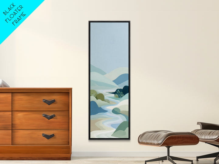 Simple Line Figure Framed Canvas Print, Medical Office Art, Heart Anatomy Print, Office Decor, Oil Painting, Calm, MOA-1x3-30