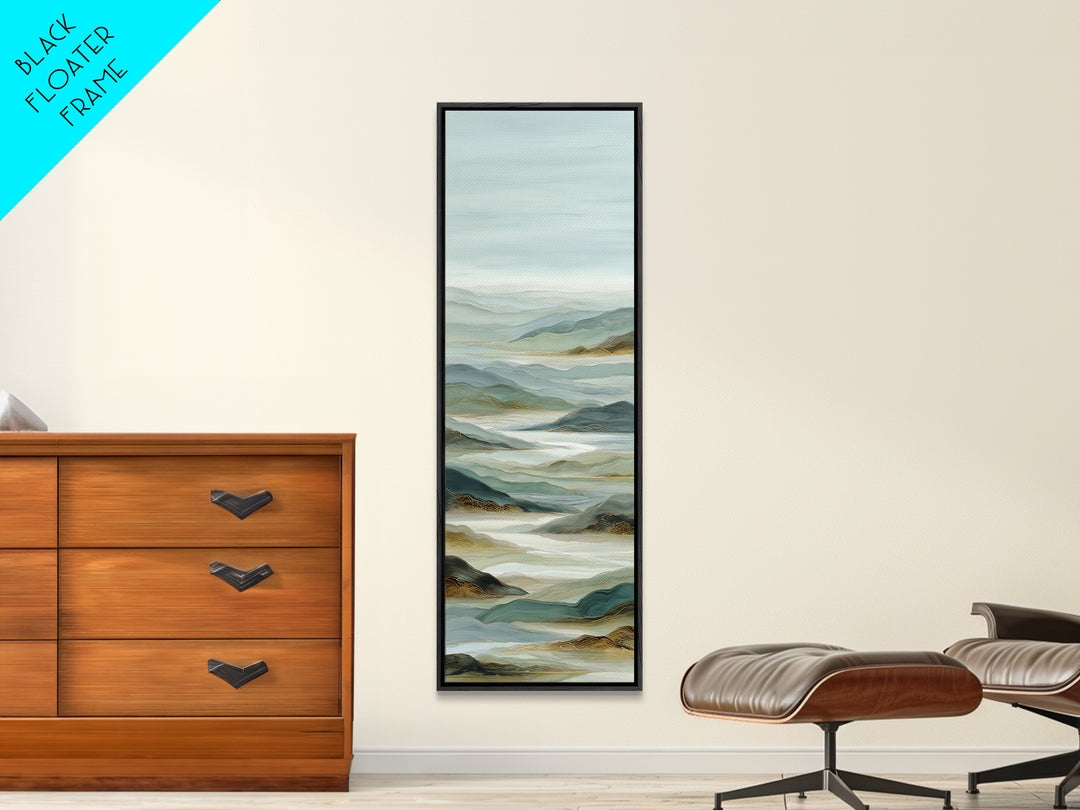 Large Neutral Landscape Framed Canvas Print, Medical Office Art, Fine Art Print, Office Decor, Oil Painting, Calm, Wall Decor, MOA-1x3-4