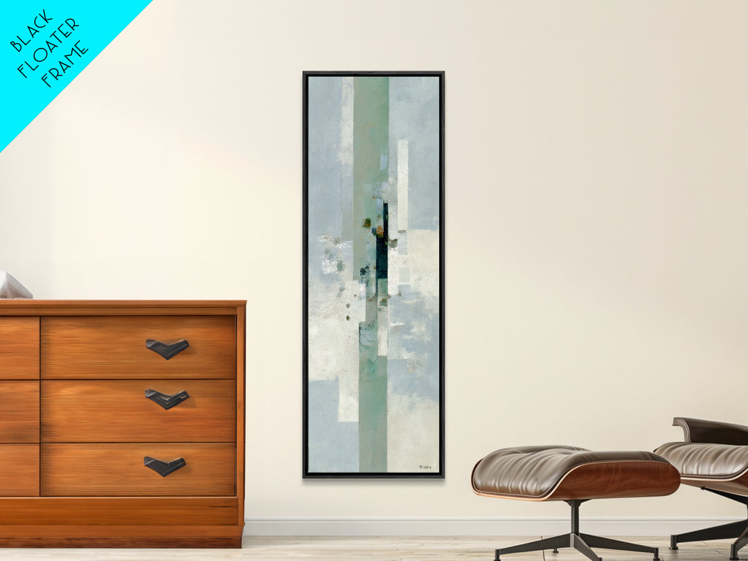 Clean Geometric Composition Framed Canvas Print, Medical Office Art, Science Art, Office Decor, Abstract Art, Calm, MOA-1x3-46