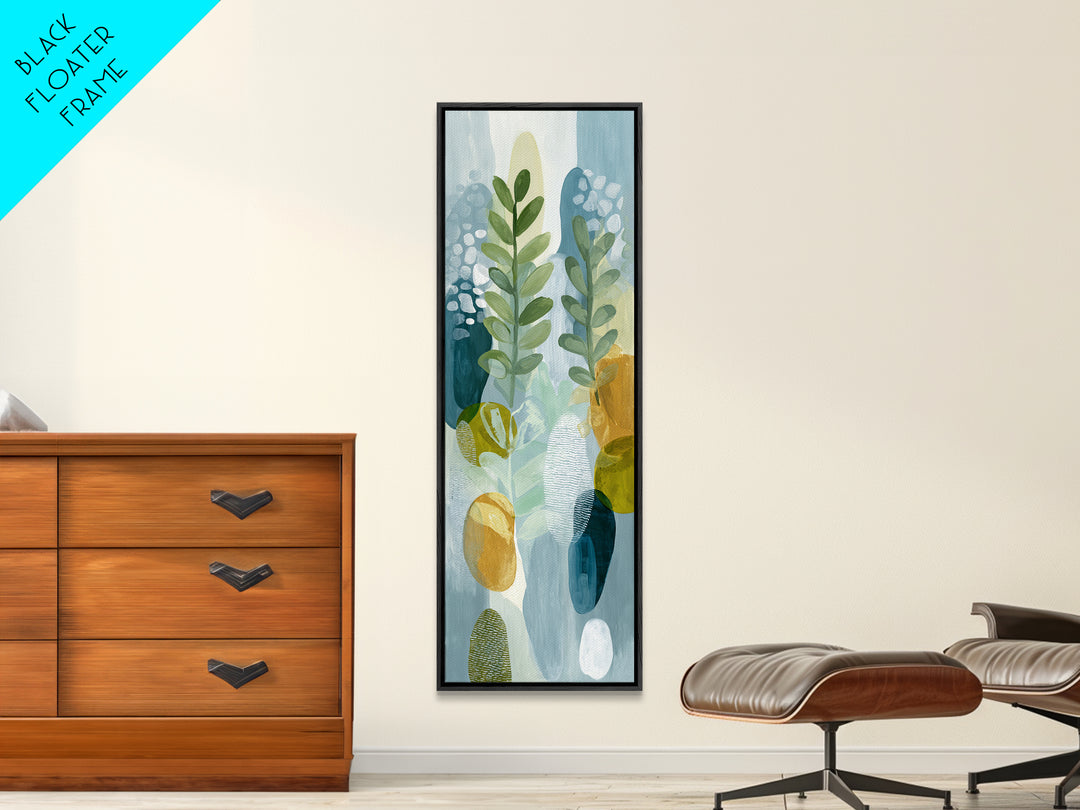 Fresh Citrus and Leaves for Bright Optimism Canvas Print, Medical Office Art, Digital Art, Office Decor, Abstract Art, Calm, MOA-1x3-60