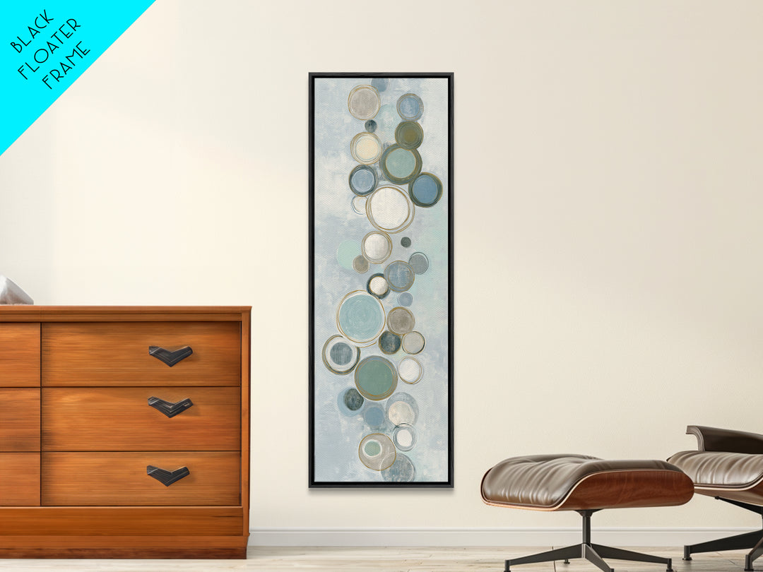 Abstract Cells and Circles as Soothing Pattern Canvas Print, Medical Office Art, Office Decor, Abstract Art, Calm, MOA-1x3-65