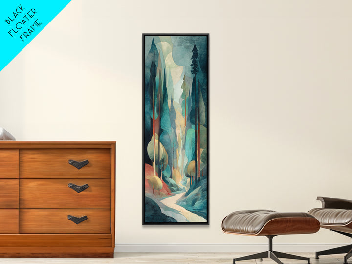 Soft Mountain Landscape Canvas Print, Medical Office Art, Luxury Decor, Office Decor, Fine Art, Calm, Digital Wall Art, MOA-1x3-86
