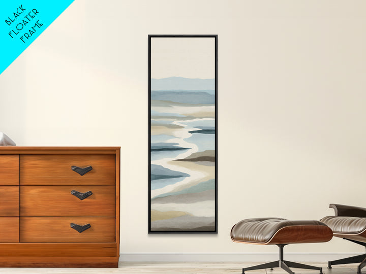 Peaceful Ocean Horizon Canvas Print, Medical Office Art, Medical Decor, Office Decor, Calm, Science Art, Neuroscience Art, MOA-1x3-88