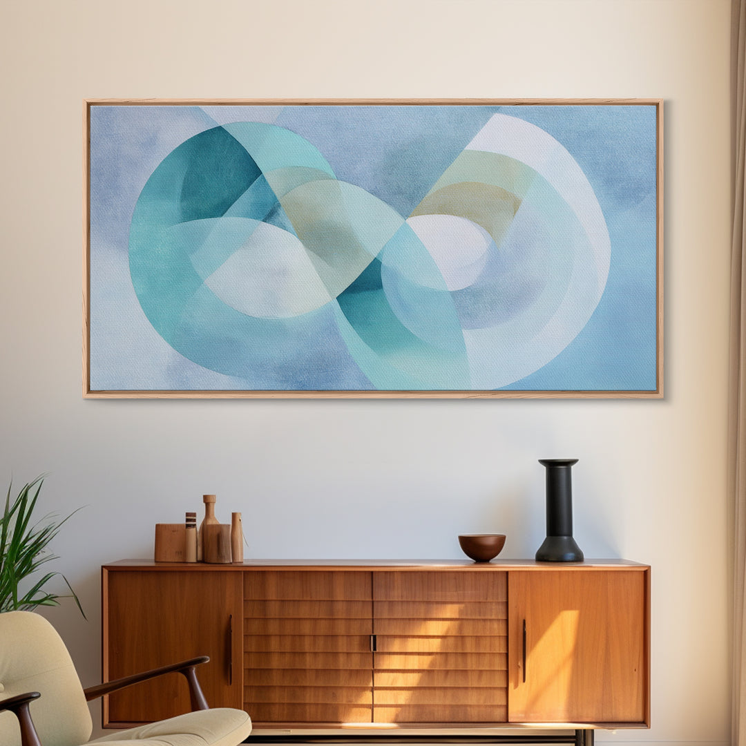 Abstract Healing Spiral Framed Canvas Print, Medical Office Art, Healthcare Wall Art, Office Decor, Abstract Art, Calm, MOA-2x1-11