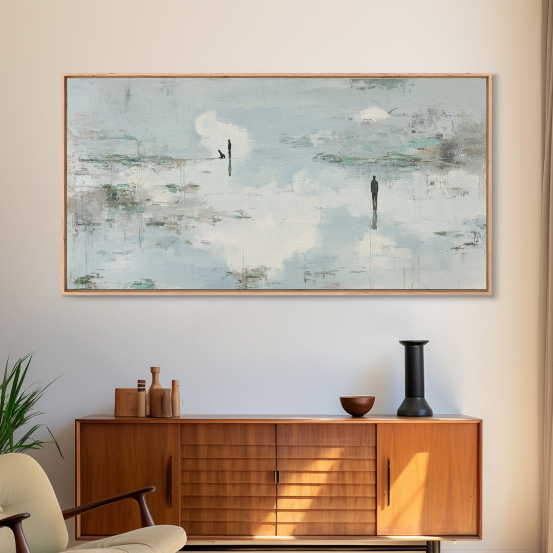 Simple Line Figure Framed Canvas Print, Medical Office Art, Fine Art Print, Office Decor, Fine Art, Calm, Wall Decor, MOA-2x1-14