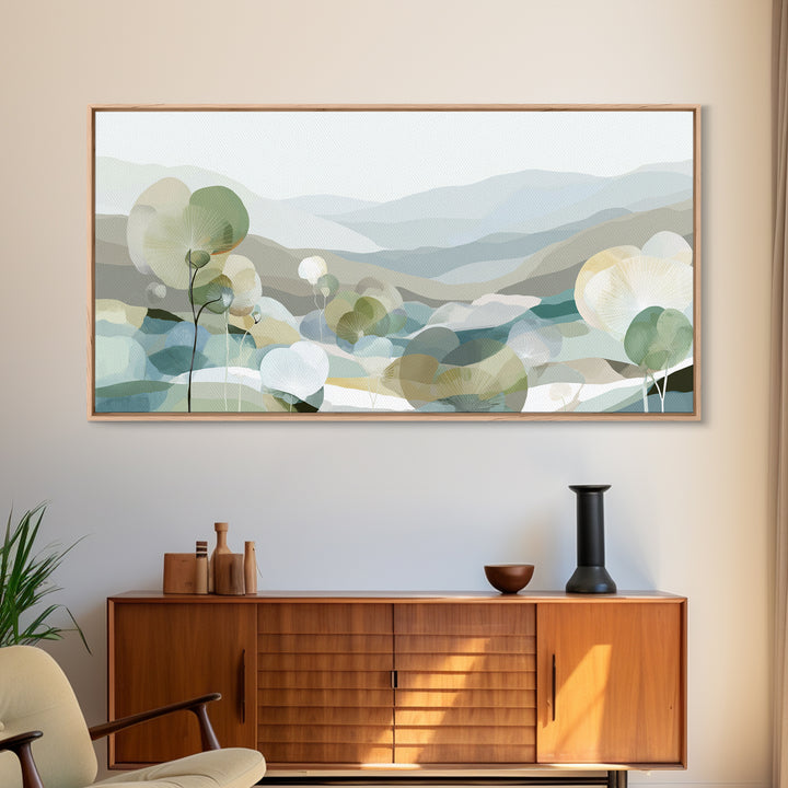 Clean Geometric Composition Framed Canvas Print, Medical Office Art, Luxury Decor, Office Decor, Calm, Digital Wall Art, MOA-2x1-30