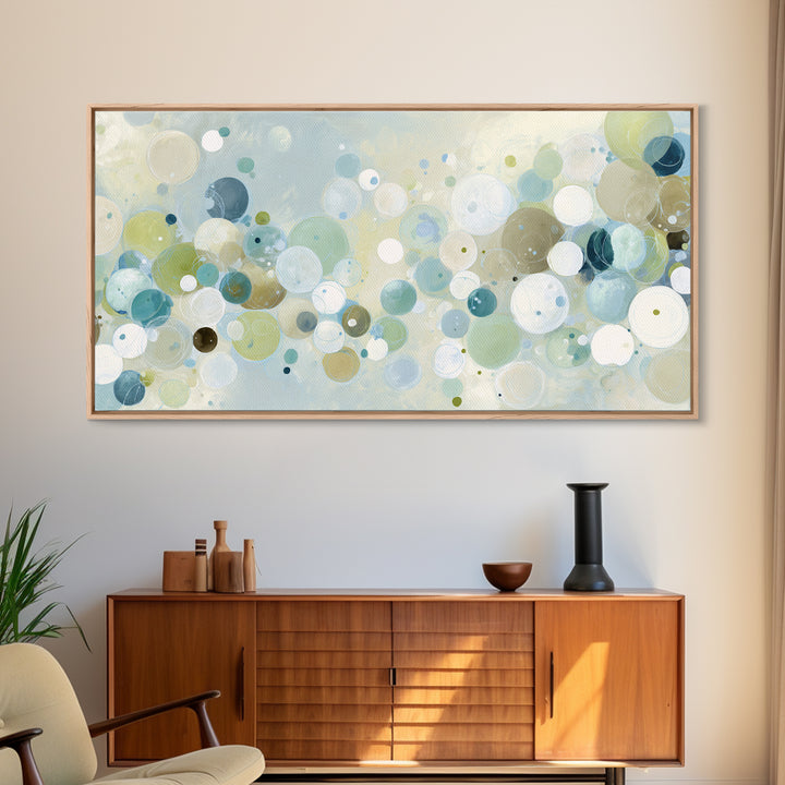 Abstract Cells and Circles as Soothing Pattern Canvas Print, Medical Office Art, Printable Art, Office Decor, Abstract Art, MOA-2x1-49