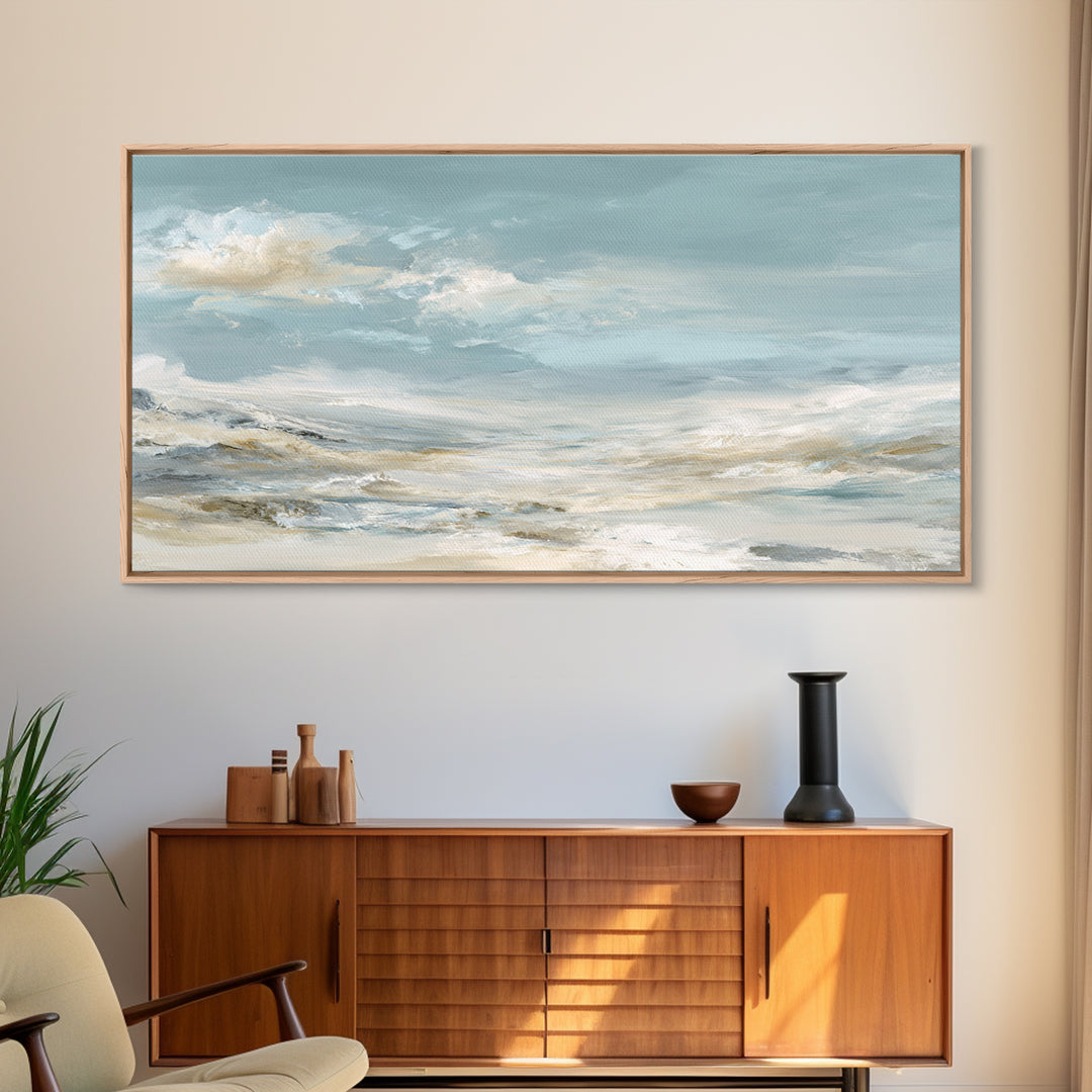 Sky and Cloud Scene Canvas Print, Medical Office Art, Medical Student Gift, Office Decor, Oil Painting, Calm, Anatomy Poster, MOA-2x1-53