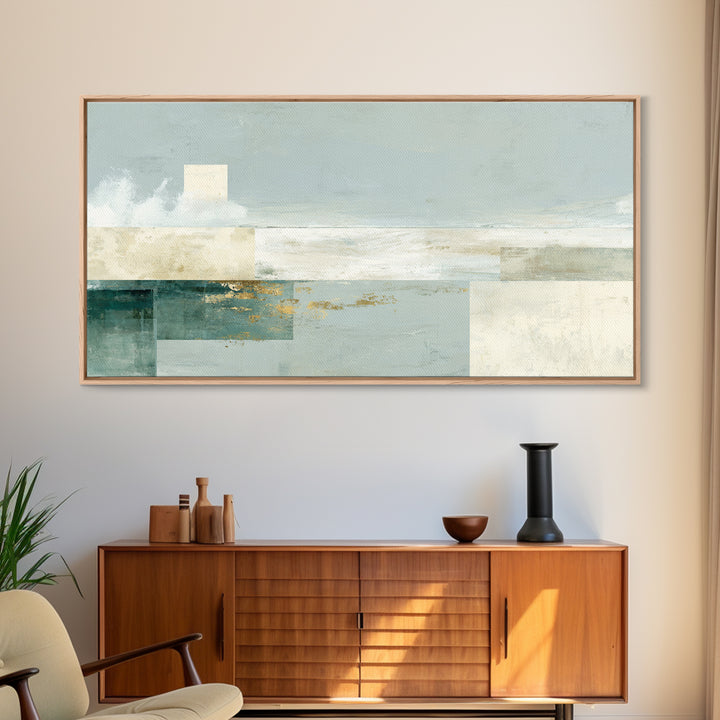 Clean Geometric Composition Canvas Print, Medical Office Art, Contemporary Art, Office Decor, Abstract Art, Calm, Animal Art, MOA-2x1-54