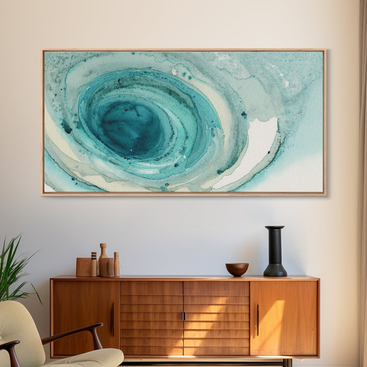 Abstract Healing Spiral Framed Canvas Print, Medical Office Art, Anatomy Poster, Office Decor, Abstract Art, Calm, Modern Decor, MOA-2x1-59