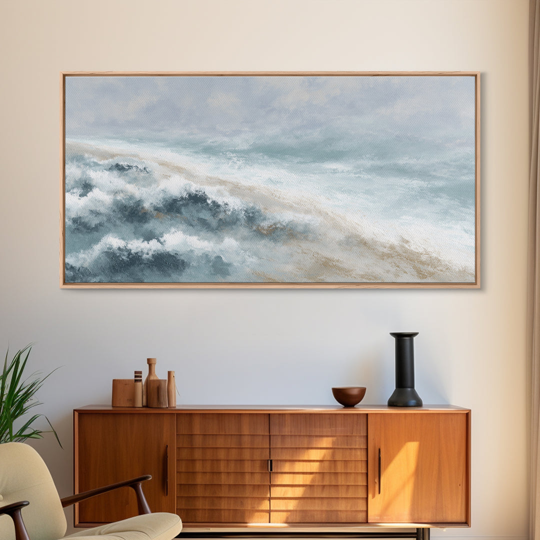 Subtle Marble Texture Canvas Print, Medical Office Art, Medical Decor, Office Decor, Calm, Science Art, Neuroscience Art, MOA-2x1-63