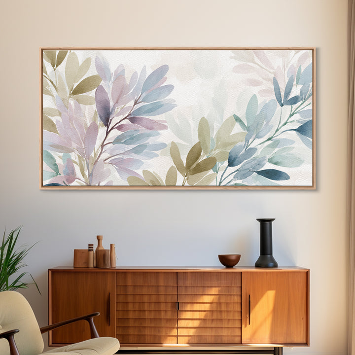 Lavender Botanical Still Life Framed Canvas Print, Medical Office Art, Office Decor, Calm, Brain Poster, Healthcare Wall Art, MOA-2x1-65