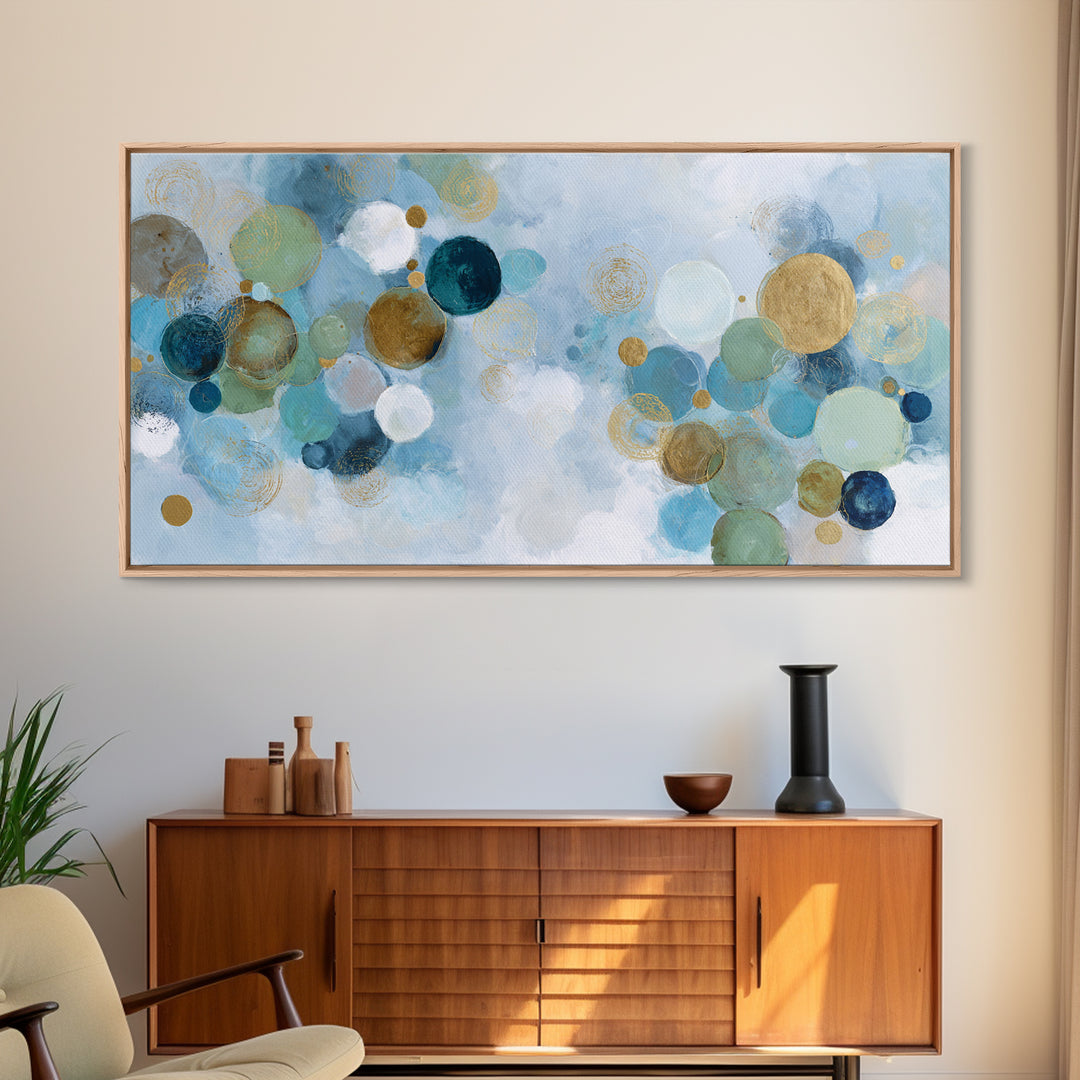 Abstract Cells and Circles as Soothing Pattern Canvas Print, Medical Office Art, Printable Art, Office Decor, Abstract Art, MOA-2x1-73