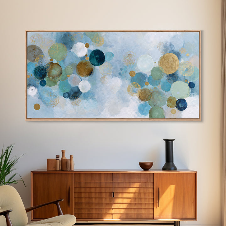 Abstract Cells and Circles as Soothing Pattern Canvas Print, Medical Office Art, Printable Art, Office Decor, Abstract Art, MOA-2x1-73