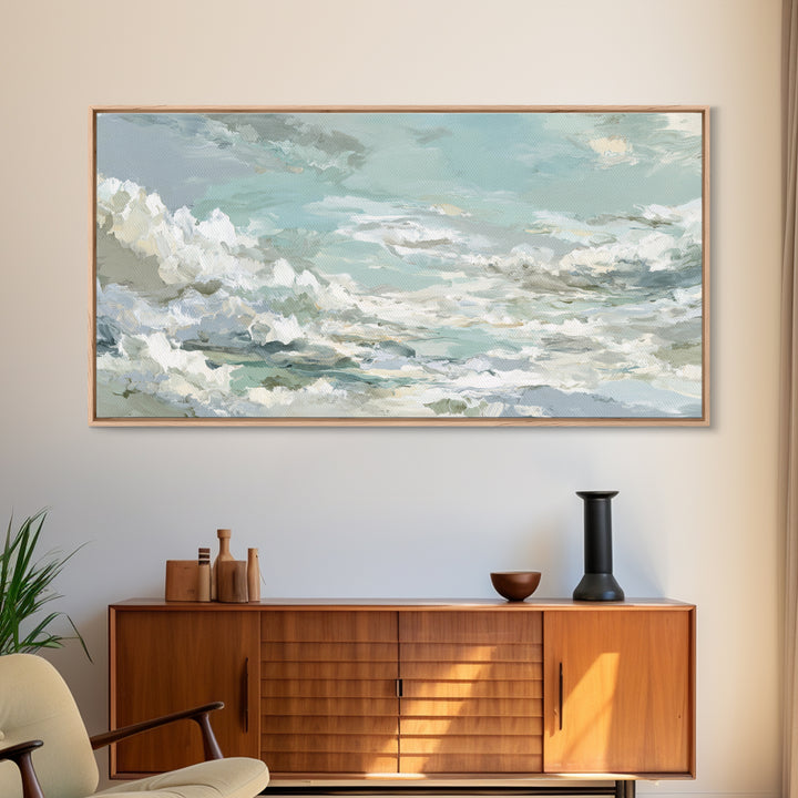 Sky and Cloud Scene Canvas Print, Medical Office Art, Medical Student Gift, Office Decor, Oil Painting, Calm, Anatomy Poster, MOA-2x1-77
