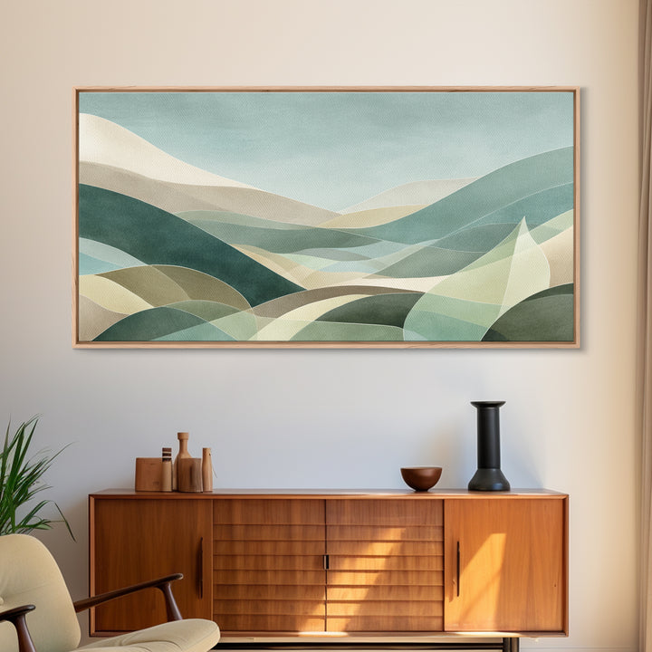 Clean Geometric Composition Canvas Print, Medical Office Art, Contemporary Art, Office Decor, Abstract Art, Calm, Animal Art, MOA-2x1-78