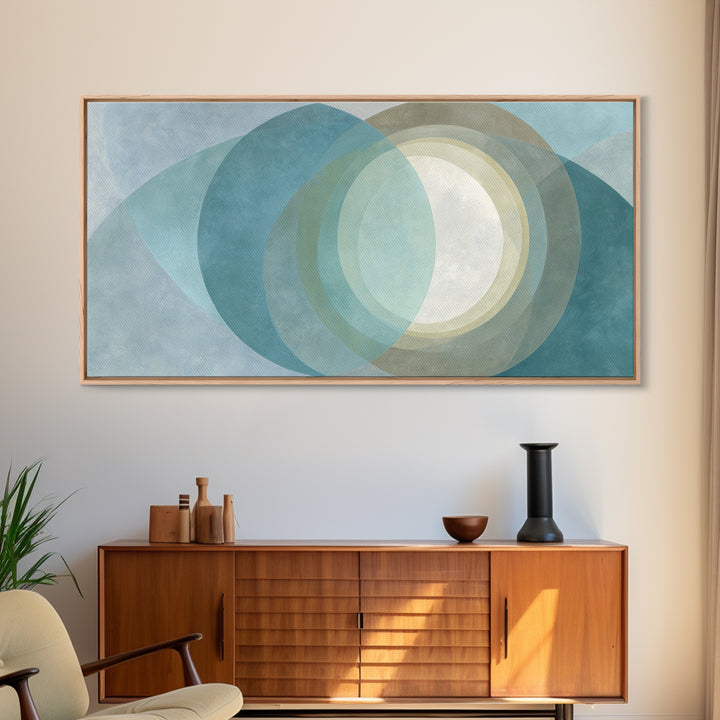 Abstract Healing Spiral Framed Canvas Print, Medical Office Art, Contemporary Art, Office Decor, Fine Art, Calm, Animal Art, MOA-2x1-83
