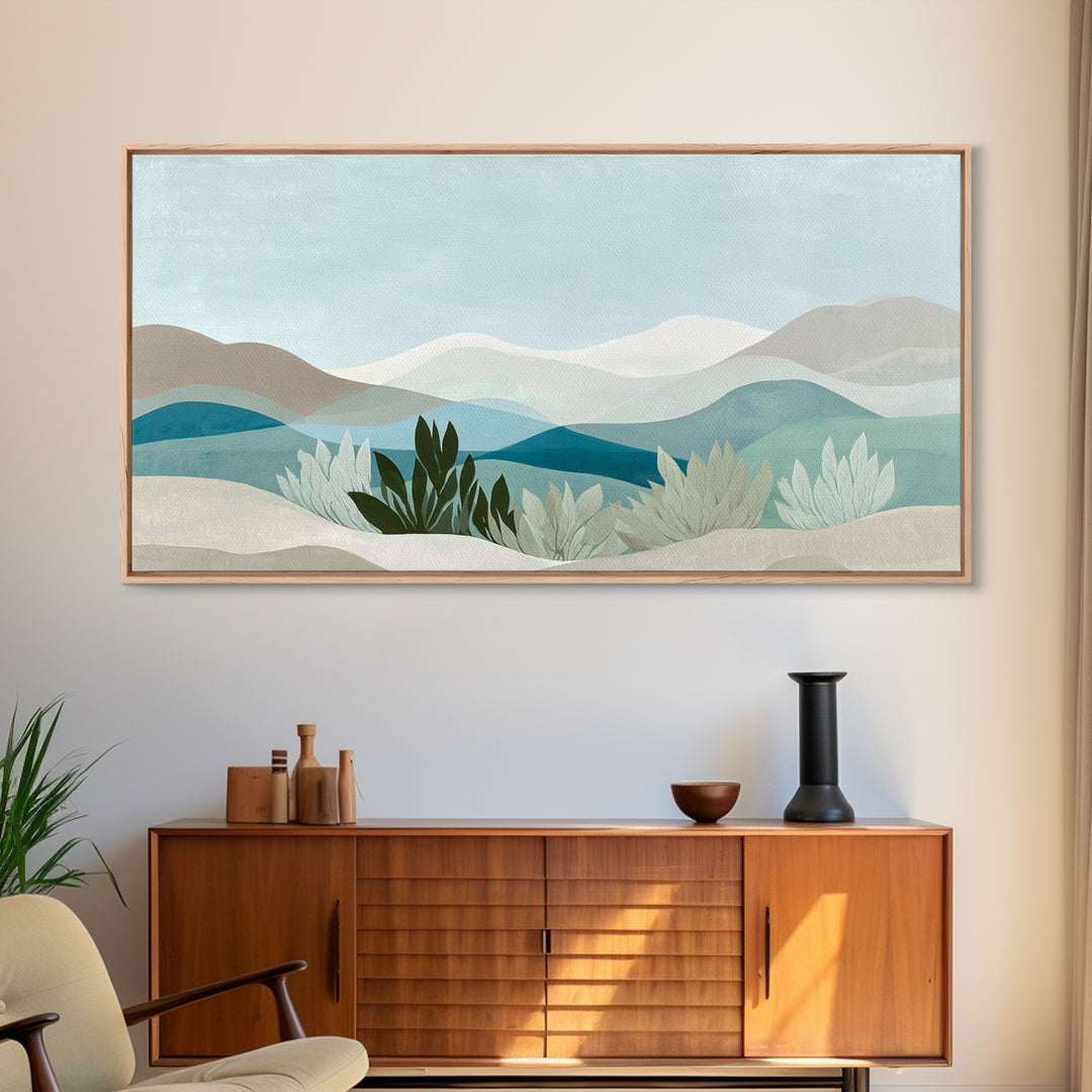 Simple Line Figure Framed Canvas Print, Medical Office Art, Home Decor, Office Decor, Calm, Medical Art, Medical Office Decor, MOA-2x1-86