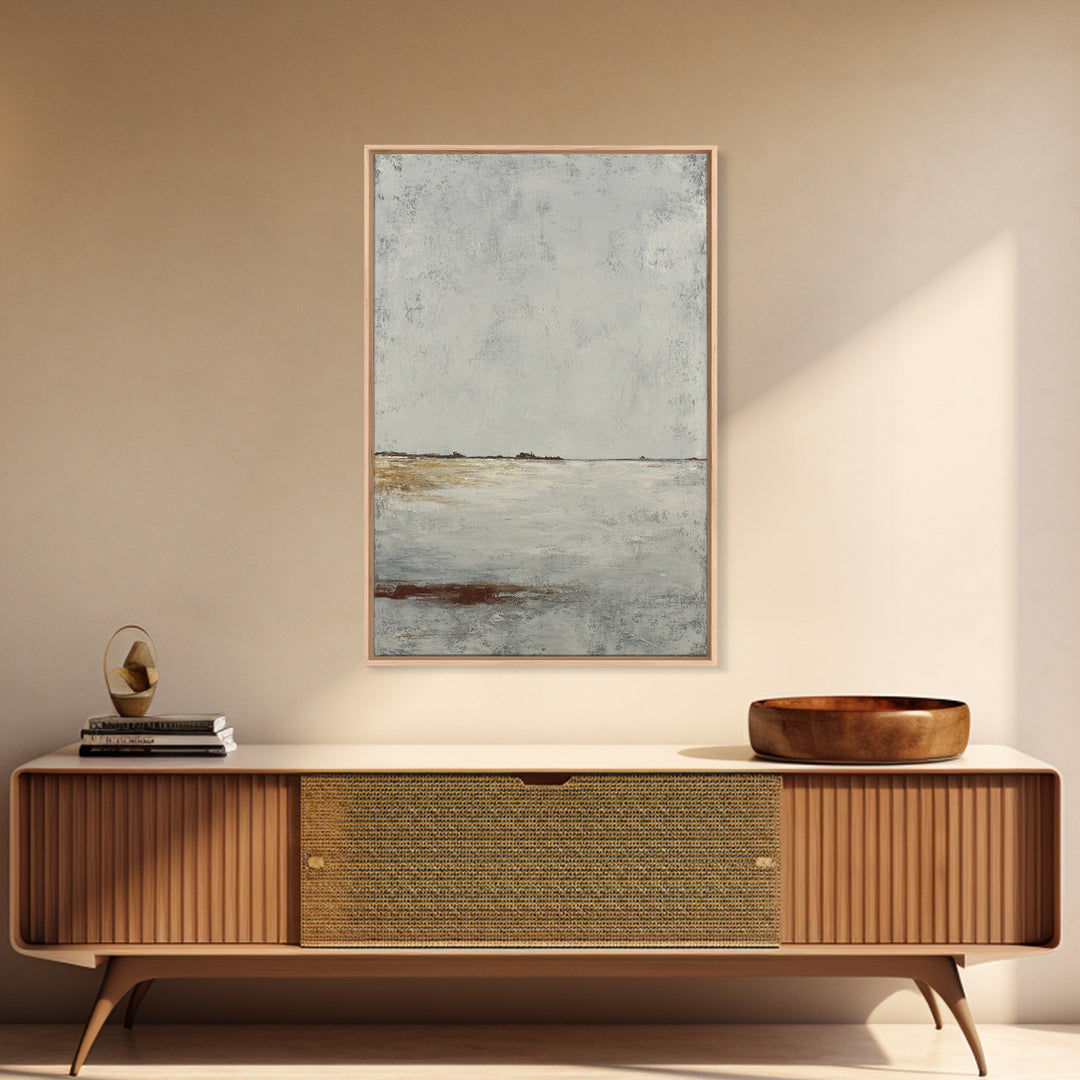 Peaceful Ocean Horizon Framed Canvas Print, Medical Office Art, Minimalist Decor, Office Decor, Calm, Dental Office Decor, MOA-2x3-12