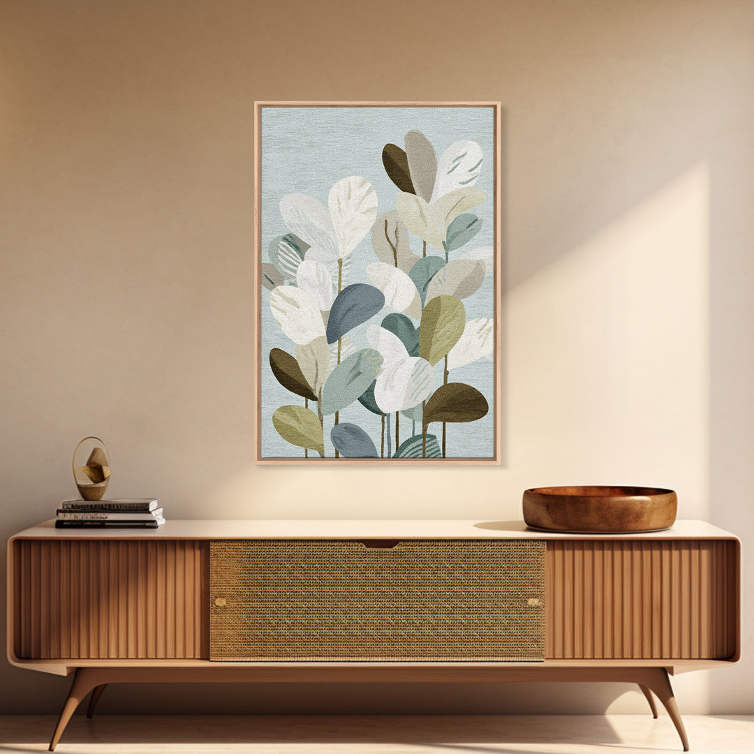 Clean Geometric Composition Framed Canvas Print, Medical Office Art, Room Decor, Office Decor, Abstract Art, Calm, MOA-2x3-18