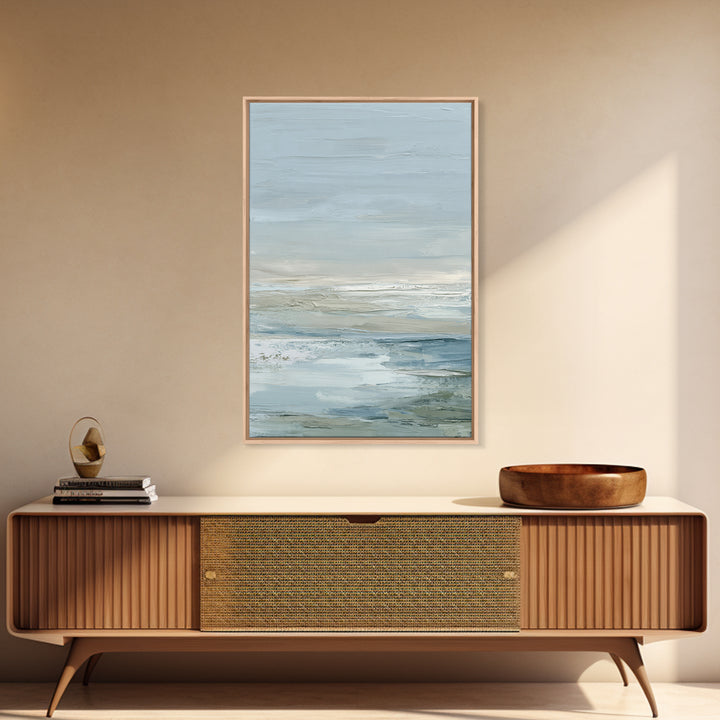 Soft Mountain Landscape Framed Canvas Print, Medical Office Art, Contemporary Art, Office Decor, Fine Art, Calm, Animal Art, MOA-2x3-34
