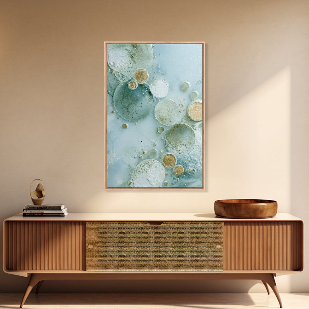 Abstract Cells and Circles as Soothing Pattern Canvas Print, Medical Office Art, Minimalist Art, Office Decor, Fine Art, Calm, MOA-2x3-61
