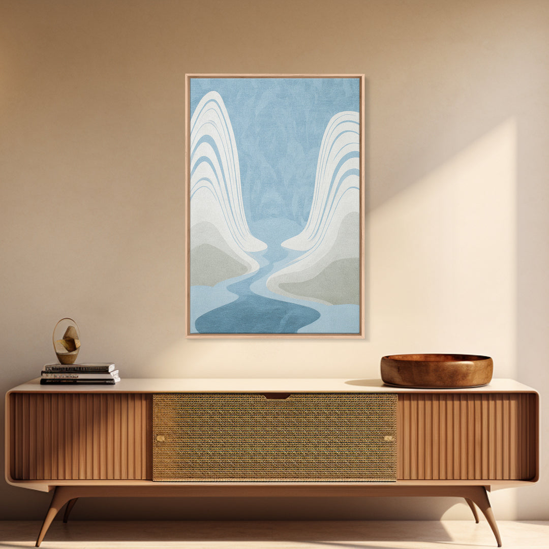 Simple Line Figure Framed Canvas Print, Medical Office Art, Digital Art, Office Decor, Fine Art, Calm, Medical Decor, MOA-2x3-74