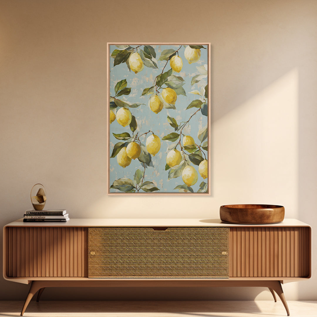 Fresh Citrus and Leaves for Bright Optimism Canvas Print, Medical Office Art, Office Decor, Calm, Medical Wall Art, MOA-2x3-80
