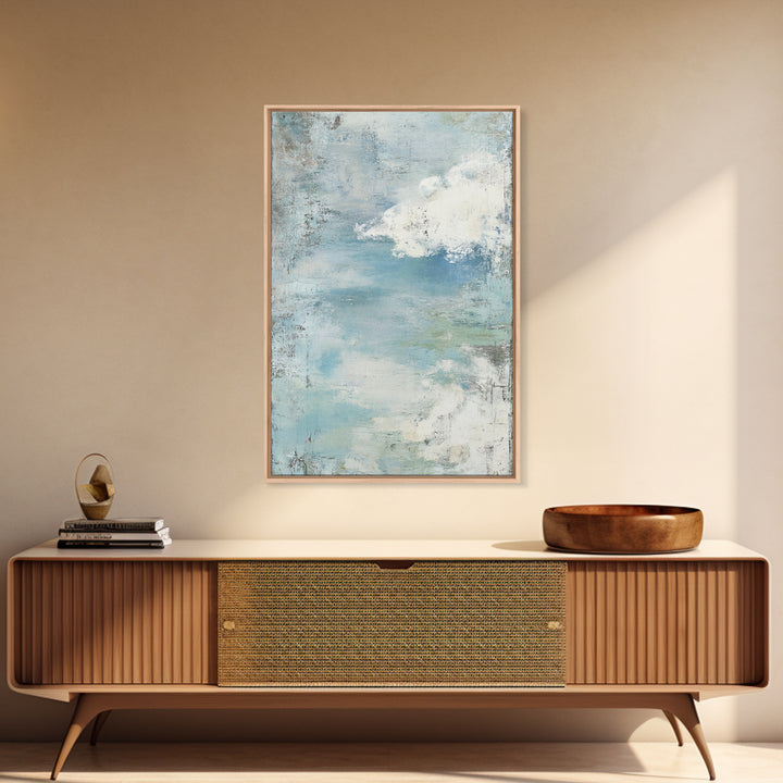 Calming Blue Abstract Canvas Print, Medical Office Art, Medical Art, Office Decor, Fine Art, Calm, Biology Art, Nurse Wall Art, MOA-2x3-81