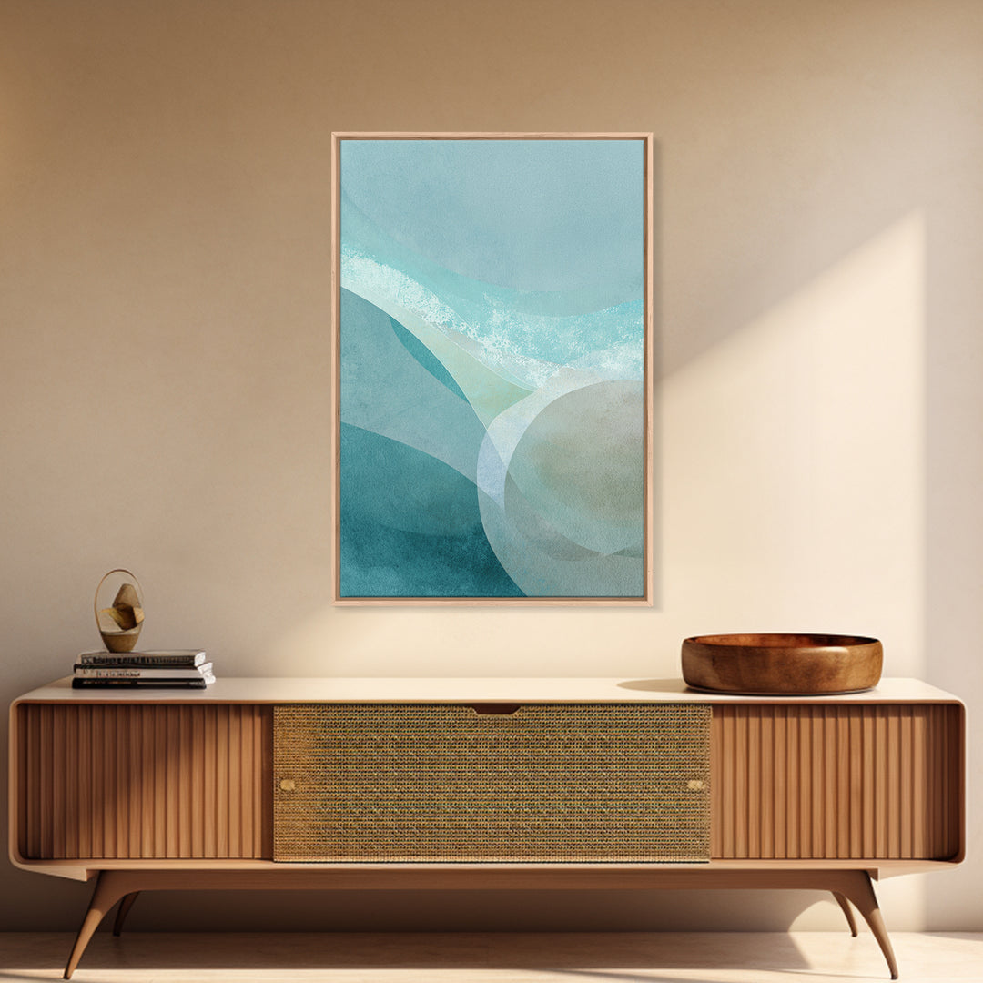 Calming Blue Abstract Canvas Print, Medical Office Art, Wall Decor, Office Decor, Abstract Art, Calm, Medical Office Decor, MOA-2x3-9
