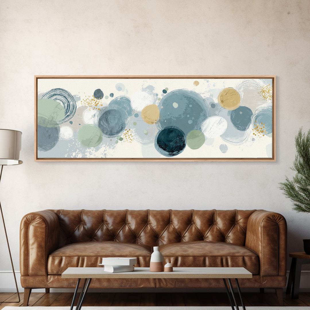 Abstract Cells and Circles as Soothing Pattern Canvas Print, Medical Office Art, Healthcare Wall Art, Office Decor, MOA-3x1-45