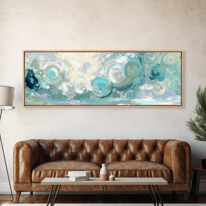 Abstract Healing Spiral Framed Canvas Print, Medical Office Art, Contemporary Art, Office Decor, Fine Art, Calm, Animal Art, MOA-3x1-55