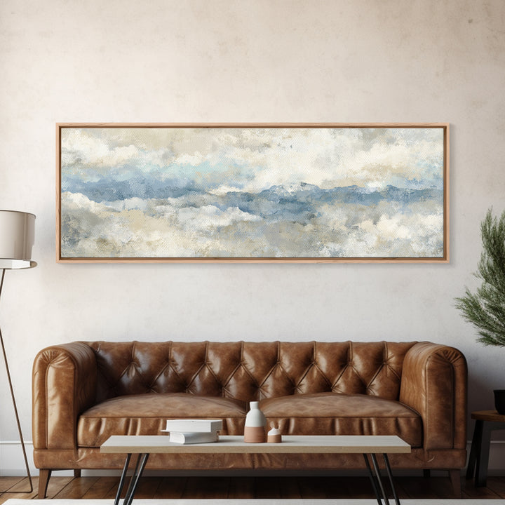 Subtle Marble Texture Framed Canvas Print, Medical Office Art, Wall Art, Office Decor, Fine Art, Calm, Printable Card, MOA-3x1-59