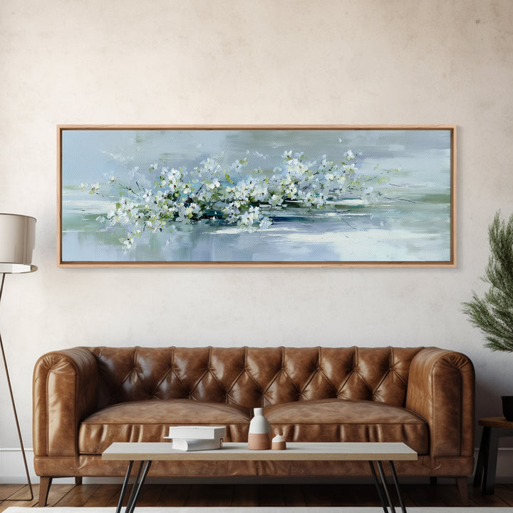 Lavender Botanical Still Life Canvas Print, Medical Office Art, Anatomy Art, Office Decor, Watercolor Art, Calm, MOA-3x1-61
