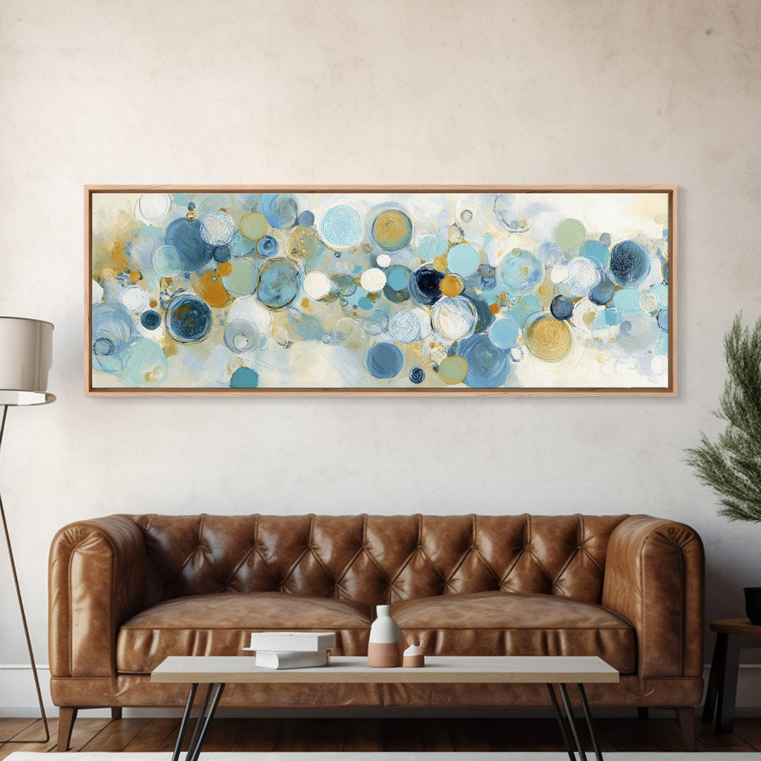 Abstract Cells and Circles as Soothing Pattern Canvas Print, Medical Office Art, Heart Anatomy Print, Office Decor, Calm, MOA-3x1-69