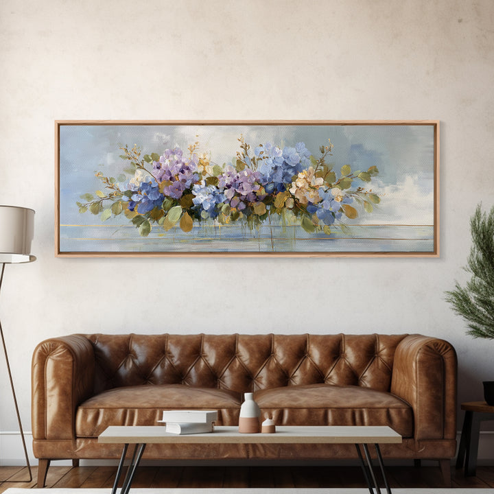 Lavender Botanical Still Life Canvas Print, Medical Office Art, Anatomy Art, Office Decor, Watercolor Art, Calm, MOA-3x1-85